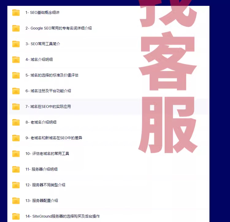 google谷歌外贸SEO实战推广搜索网站seo优化关键词排名视频教程